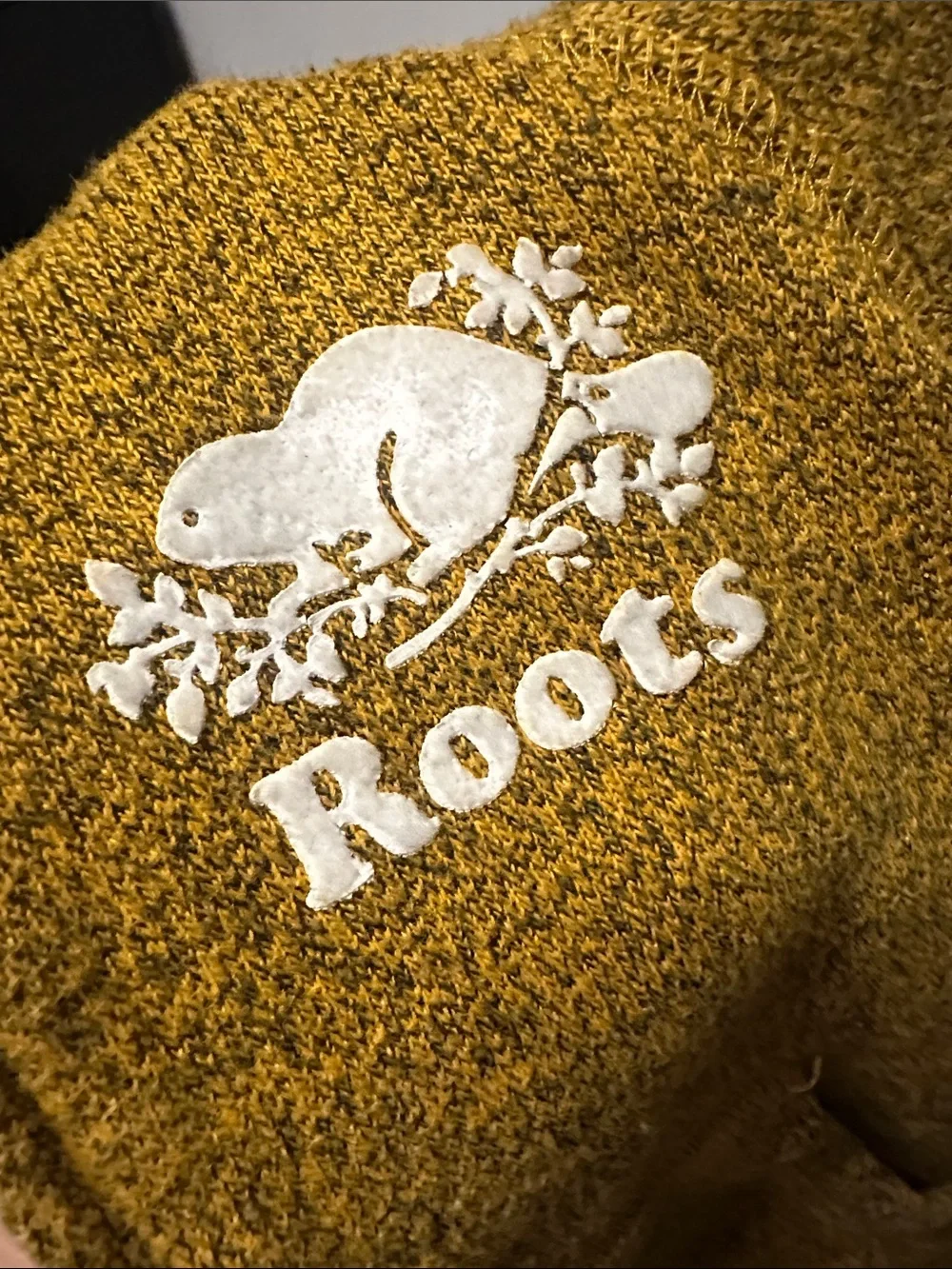 Roots toddler Yellow Mustard Hooded Zip Sweatshirt 18mo